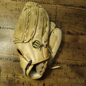 Wilson A7000 XXL Leather Baseball Softball Glove RHT Dual Hinge 13 Inch Tan b2